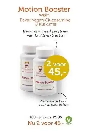 De Rode Pilaren Motion Booster aanbieding