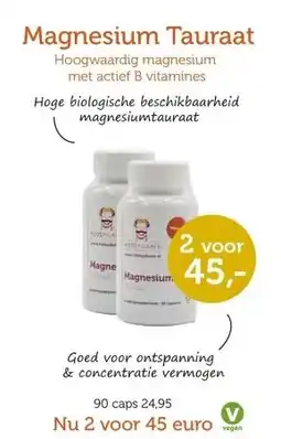 De Rode Pilaren Magnesium Tauraat aanbieding