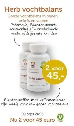 De Rode Pilaren Herb vochtbalans aanbieding