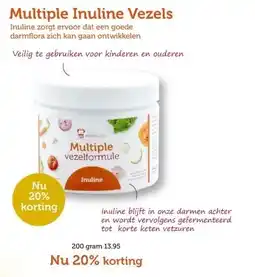 De Rode Pilaren Multiple Inuline Vezels aanbieding