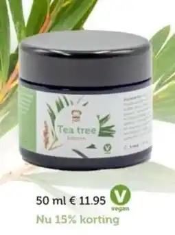 De Rode Pilaren Tea tree balsem aanbieding