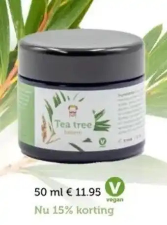 De Rode Pilaren Tea tree balsem aanbieding