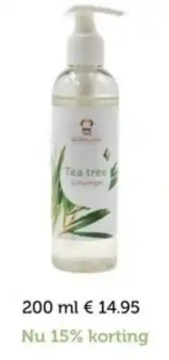De Rode Pilaren Tea Tree schuimgel aanbieding