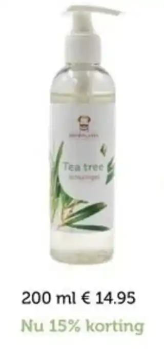 De Rode Pilaren Tea Tree schuimgel aanbieding