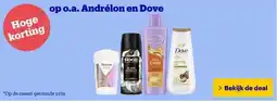 Bol.com op o.a. Andrélon en Dove aanbieding