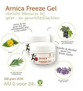 De Rode Pilaren Arnica Freeze Gel aanbieding