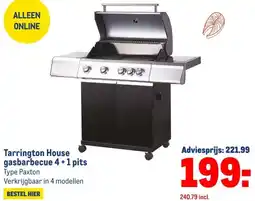 Makro Tarrington House gasbarbecue 4+1 pits Type Paxton aanbieding