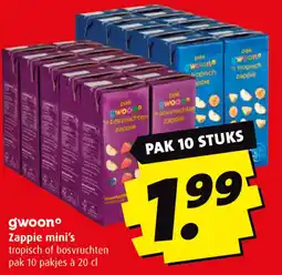 Boni gwoon Zappie mini's aanbieding