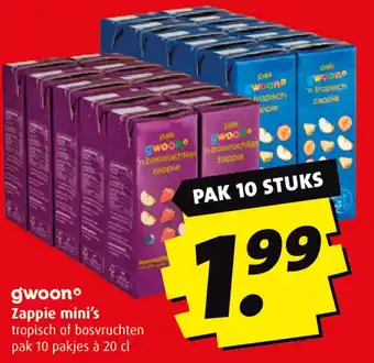Boni gwoon Zappie mini's aanbieding