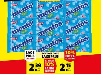 Boni mentos aanbieding