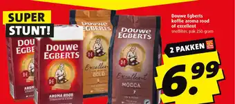 Boni Douwe Egberts koffie aroma rood of excellent aanbieding