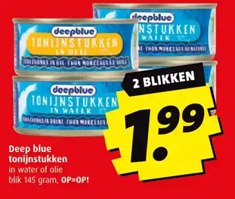 Boni Deep blue tonijnstukken aanbieding