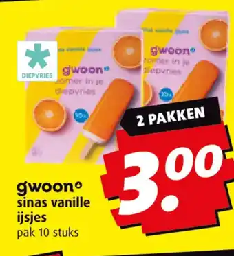 Boni gwoon sinas vanille ijsjes aanbieding