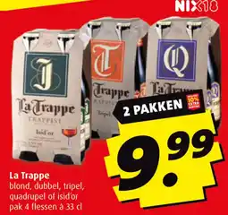 Boni La Trappe blond, dubbel, tripel, quadrupel of isid'or aanbieding