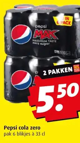 Boni Pepsi cola zero aanbieding