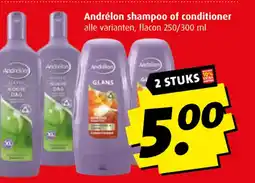 Boni Andrélon shampoo of conditioner aanbieding