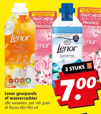 Boni Lenor geurparels of wasverzachter aanbieding