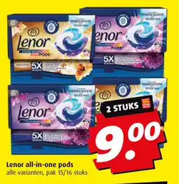 Boni Lenor all in one pods aanbieding