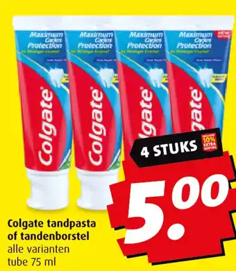Boni Colgate tandpasta of tandenborstel aanbieding