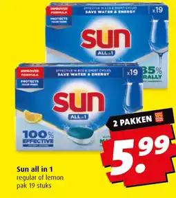 Boni Sun all in 1 aanbieding