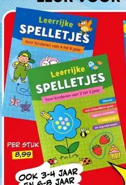 Boekenvoordeel Leerrijke SPELLETJES aanbieding