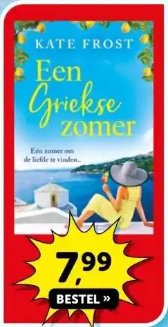 Boekenvoordeel Een Griekse Zomer - KATE FROST aanbieding