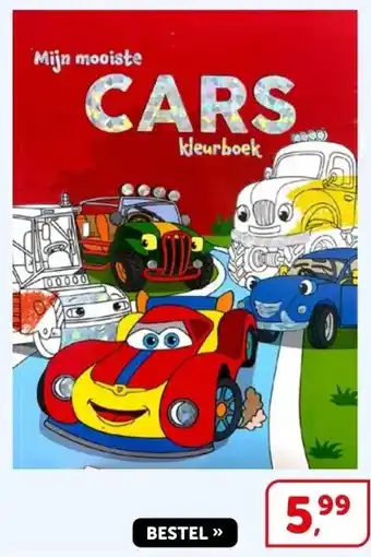 Boekenvoordeel CARS kleurboek aanbieding