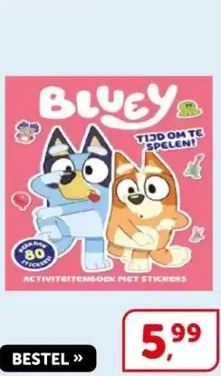 Boekenvoordeel BLUEY kleurboek aanbieding