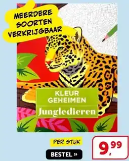 Boekenvoordeel KLEUR GEHEIMEN Jungledieren aanbieding