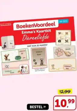 Boekenvoordeel BoekenVoordeel Emma's Kaartkit Dierenliefde aanbieding