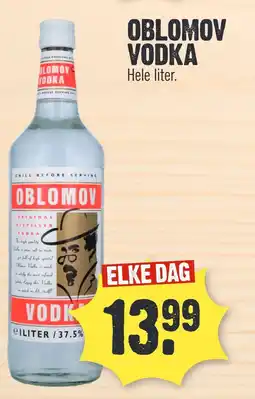 Super Dirck 3 OBLOMOV VODKA aanbieding