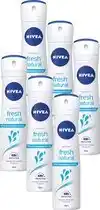 Bol.com NIVEA Fresh Natural Deodorant Spray - 6 x 150 ml - Voordeelverpakking aanbieding