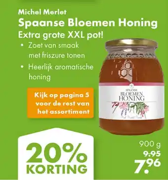Gezond & Wel Michel Merlet Spaanse Bloemen Honing aanbieding
