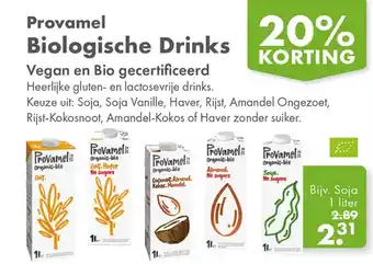 Gezond & Wel Provamel Biologische Drinks aanbieding