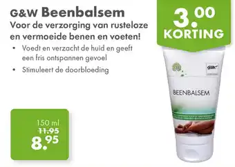 Gezond & Wel G&W Beenbalsem aanbieding