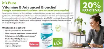 Gezond & Wel it's Pure Vitamine B Advanced Bioactief aanbieding