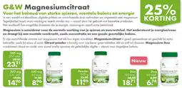 Gezond & Wel G&W Magnesiumcitraat aanbieding
