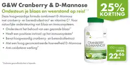 Gezond & Wel G&W Cranberry & D-Mannose aanbieding