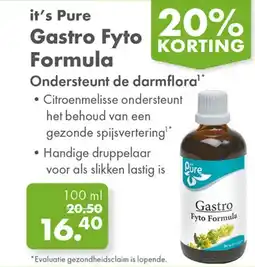 Gezond & Wel it's Pure Gastro Fyto Formula aanbieding