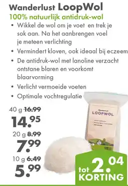 Gezond & Wel Wanderlust Loop Wol aanbieding