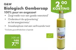 Gezond & Wel G&W Biologisch Gembersap aanbieding