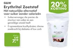 Gezond & Wel G&W Erythritol Zoetstof aanbieding