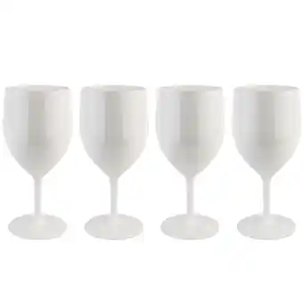 ANWB Mydrinkglass Camping wijnglazen 4 stuks Wit aanbieding