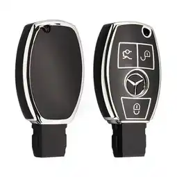 ANWB Dutch Shield Sleutelhoesje Mercedes zwart A3 Zwart-Zilver aanbieding
