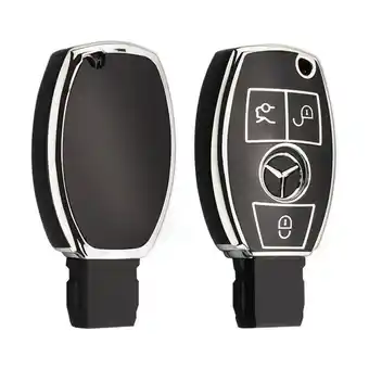 ANWB Dutch Shield Sleutelhoesje Mercedes zwart A3 Zwart-Zilver aanbieding