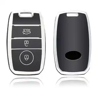 ANWB Dutch Shield Sleutelhoesje Kia zwart A3 Zwart-Zilver aanbieding