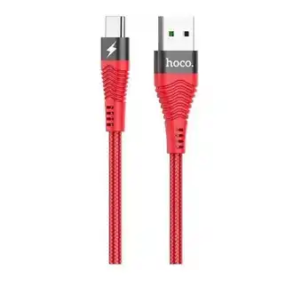 ANWB Hoco Snellaad Kabel USB A > USB-C 1.2 Meter Rood aanbieding
