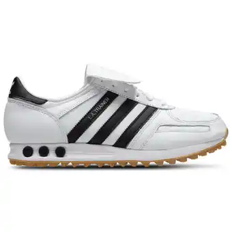 Foot Locker Adidas LA Trainer Heren Schoenen - Wit - Maat: 42 2/3 - Leer - Foot Locker aanbieding