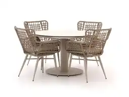 Kees Smit Intenso Busso/La Fonte ø 120cm dining tuinset 5-delig aanbieding