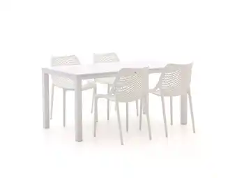 Kees Smit Forza Ripi/Menzano 160cm dining tuinset 5-delig stapelbaar aanbieding